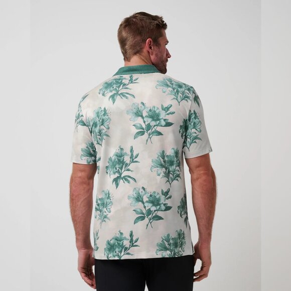 NWT Mens Travis Mathew Size XXL Moonbeam Featherweight Magnolia Golf Polo Shirt - Picture 2 of 8